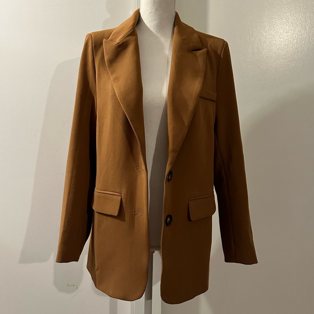 ASTR the Label Caramel Tan Boyfriend Blazer NWT Size XS